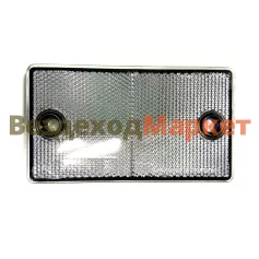 Световозвращатель 3222.3731 прямоуг. белый /Руденск/