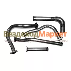 Трубы выпускные 4320-1203006/08/10/11/3182 УРАЛ дв. КАМАЗ (к-т 5шт) (УРТ)