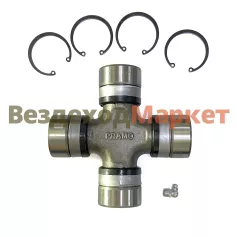 Крестовина 53205-2205025 с маслёнкой и стоп. кольцом H=155мм; D=50мм ПРАМО