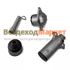 Разъем ПС-325/7-и конт. (вилка+розетка) ЕВРО с металл. пружиной DA-NP360 24В 40А Дали-Авто