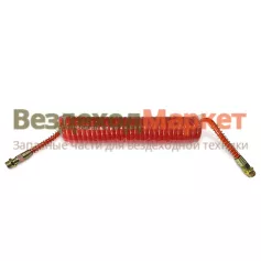 Шланг пневмат. воздуш. витой 1868298К /М22х1,5 красный L=7,5м /Автомагнат/