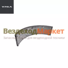 Накладка колодки стоян. тормоз 375-3507020-03 сверлен. (АО АЗ  УРАЛ ) (Снята)