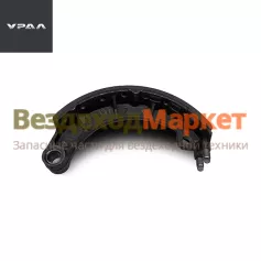 Колодка рабоч. тормоза в сб. 55571-3501090-11 (2-х пол. цилиндр. пружина с/о) (АО АЗ  УРАЛ )