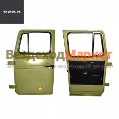 Дверь с армат. и стеклами лев. 4320Ф-6100011-10 с замками н/о с 10.2009г (АО АЗ  УРАЛ )