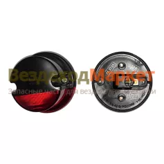 Фонарь габар. задн. 38.3731/12В черно-красный /ОСВАР/