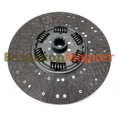 Диск сцепл. ведом. 430.130.000206 D=430мм, d=44, 10шлицев (ан. SACHS 1878 000 206) (ТранcМаш)