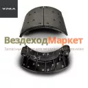 Колодка рабоч.тормоза  в сб.DZ9112340060 /220мм (задний средний мост) (АО АЗ  УРАЛ )